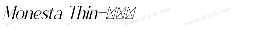 Monesta Thin字体转换